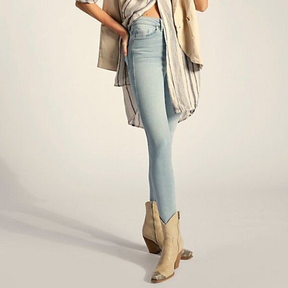 Free People Raw High-Rise Jeggings - Picture 2 of 6